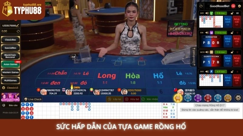 Mẹo chơi Rồng Hổ online bất bại tại nhà cái Typhu88 uy tín 1 Sức hấp dẫn của tựa game Rồng Hổ